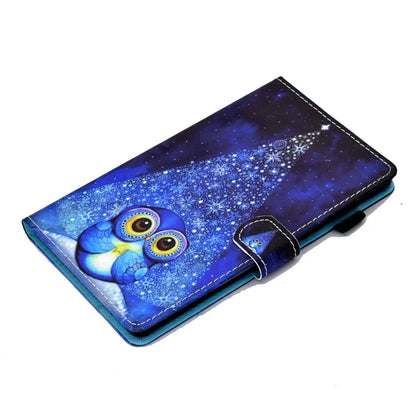 For Samsung Galaxy Tab A9+ PU Leather Case Pattern Printing Smart Tablet Cover with Pencil Holder