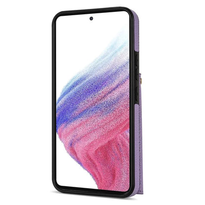 For Samsung Galaxy A53 5G Case Card Holder PU Leather+TPU Cover with Shoulder Strap
