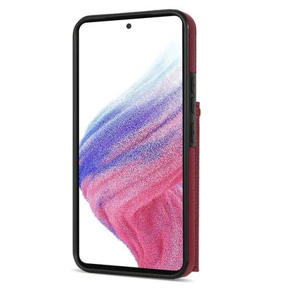 For Samsung Galaxy A53 5G Case Card Holder PU Leather+TPU Cover with Shoulder Strap