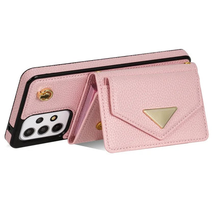 For Samsung Galaxy A53 5G Case Card Holder PU Leather+TPU Cover with Shoulder Strap