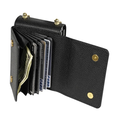 For Samsung Galaxy Z Flip5 5G Case Card Bag Design Leather+PC Cover with Shoulder Strap