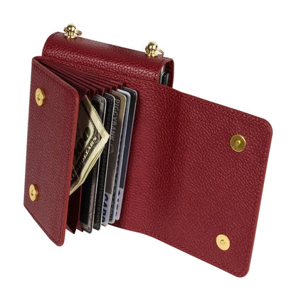 For Samsung Galaxy Z Flip5 5G Case Card Bag Design Leather+PC Cover with Shoulder Strap
