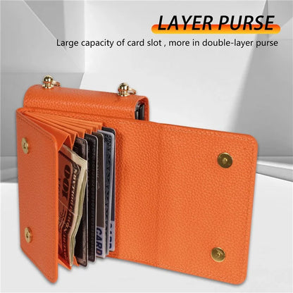 For Samsung Galaxy Z Flip5 5G Case Card Bag Design Leather+PC Cover with Shoulder Strap