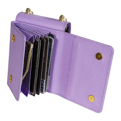 For Samsung Galaxy Z Flip4 5G Case Card Bag Leather+PC Drop-proof Cover with Shoulder Strap