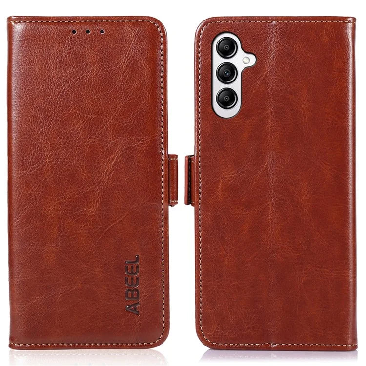 ABEEL For Samsung Galaxy A15 4G Case Crazy Horse Texture Wallet Leather Phone Shell