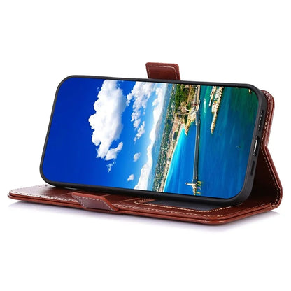 ABEEL For Samsung Galaxy A15 4G Case Crazy Horse Texture Wallet Leather Phone Shell