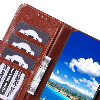 ABEEL For Samsung Galaxy A15 4G Case Crazy Horse Texture Wallet Leather Phone Shell