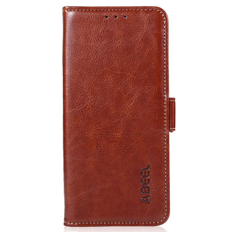 ABEEL For Samsung Galaxy A15 4G Case Crazy Horse Texture Wallet Leather Phone Shell