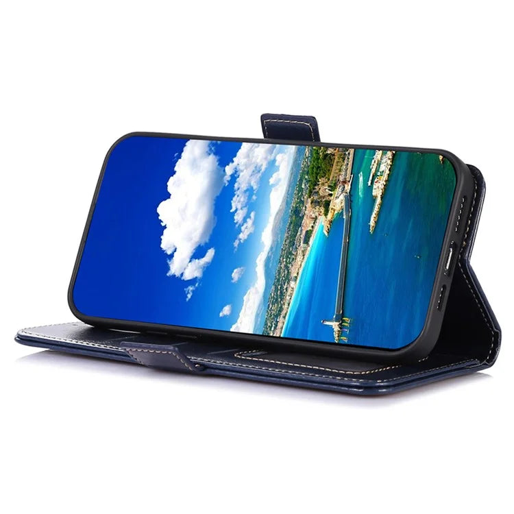 ABEEL For Samsung Galaxy A15 4G Case Crazy Horse Texture Wallet Leather Phone Shell