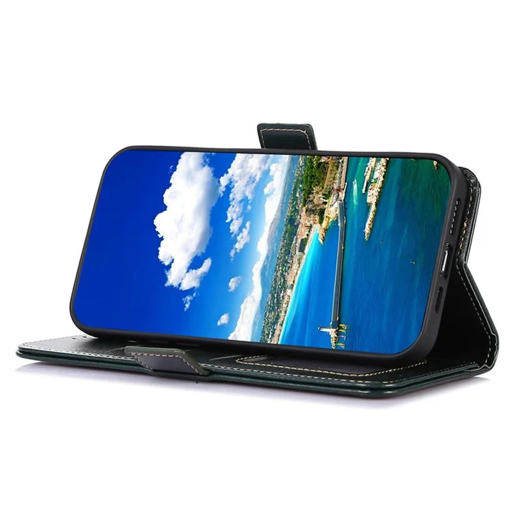 ABEEL For Samsung Galaxy A15 4G Case Crazy Horse Texture Wallet Leather Phone Shell