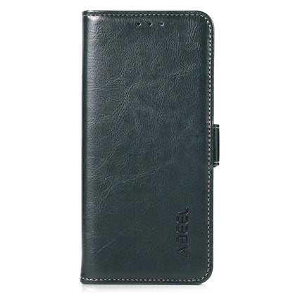 ABEEL For Samsung Galaxy A15 4G Case Crazy Horse Texture Wallet Leather Phone Shell