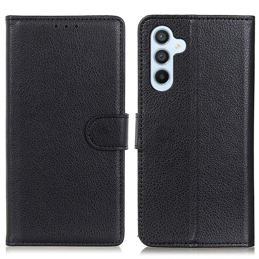 For Samsung Galaxy A15 4G Case Litchi Texture Leather Phone Cover with Wallet Stand