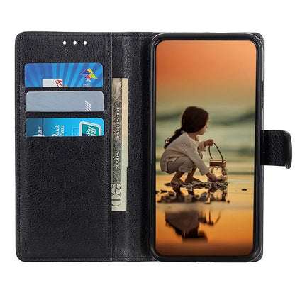 For Samsung Galaxy A15 4G Case Litchi Texture Leather Phone Cover with Wallet Stand