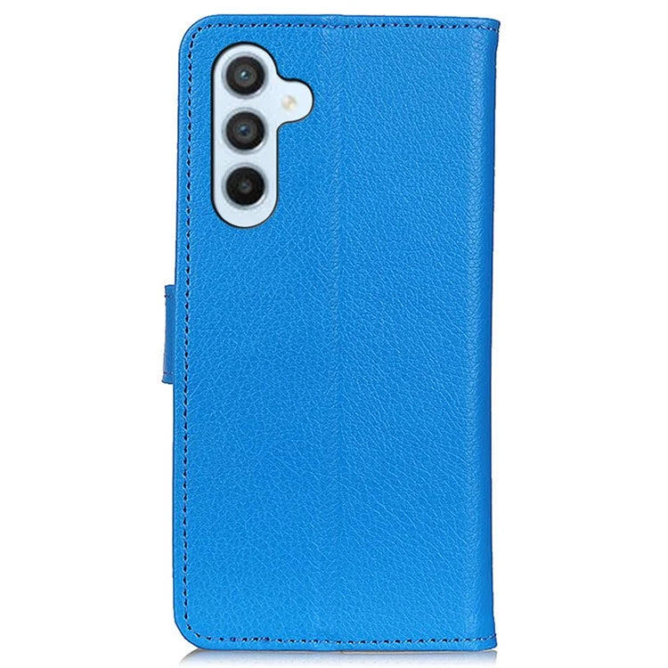 For Samsung Galaxy A15 4G Case Litchi Texture Leather Phone Cover with Wallet Stand