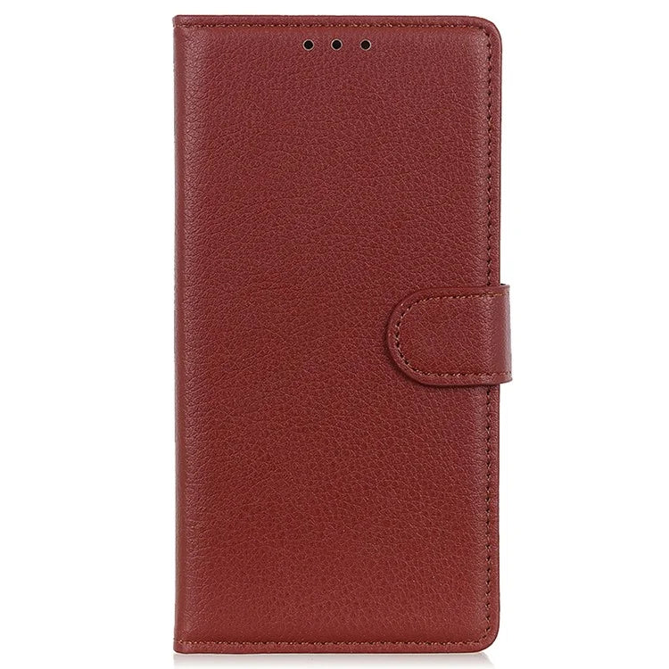 For Samsung Galaxy A15 4G Case Litchi Texture Leather Phone Cover with Wallet Stand
