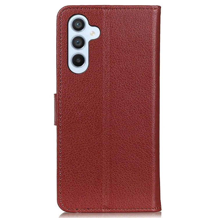 For Samsung Galaxy A15 4G Case Litchi Texture Leather Phone Cover with Wallet Stand