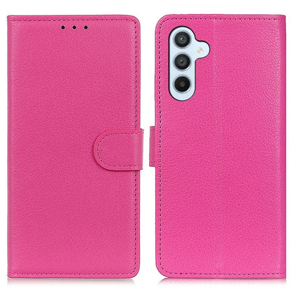 For Samsung Galaxy A15 4G Case Litchi Texture Leather Phone Cover with Wallet Stand