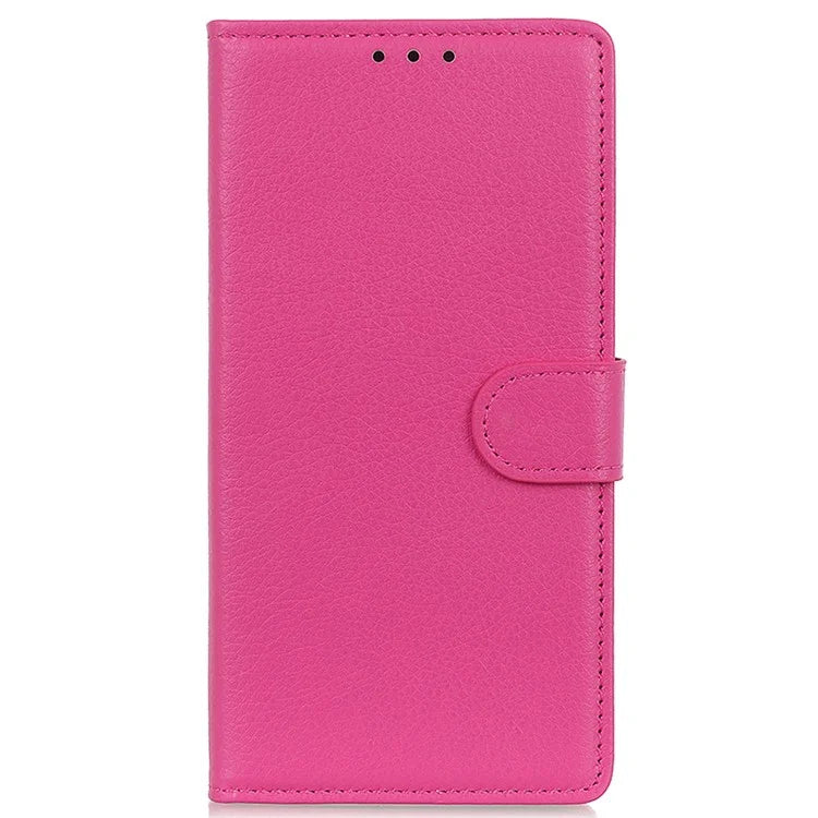 For Samsung Galaxy A15 4G Case Litchi Texture Leather Phone Cover with Wallet Stand