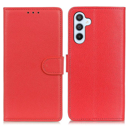For Samsung Galaxy A15 4G Case Litchi Texture Leather Phone Cover with Wallet Stand