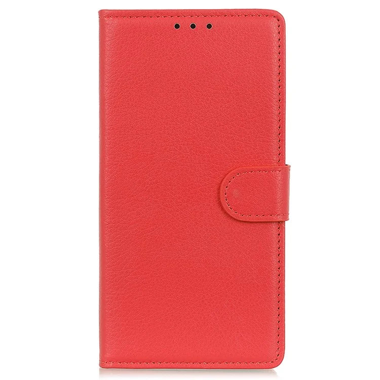 For Samsung Galaxy A15 4G Case Litchi Texture Leather Phone Cover with Wallet Stand