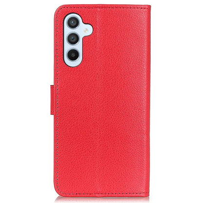 For Samsung Galaxy A15 4G Case Litchi Texture Leather Phone Cover with Wallet Stand