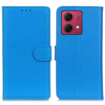 For Motorola Moto G84 5G Case Shockproof Wallet Litchi Texture PU Leather Phone Cover
