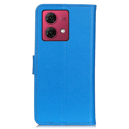 For Motorola Moto G84 5G Case Shockproof Wallet Litchi Texture PU Leather Phone Cover