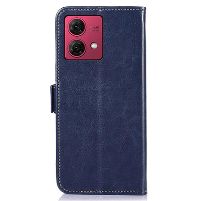 ABEEL For Motorola Moto G84 5G Case Anti-Scratch Crazy Horse Texture Leather Cover Wallet