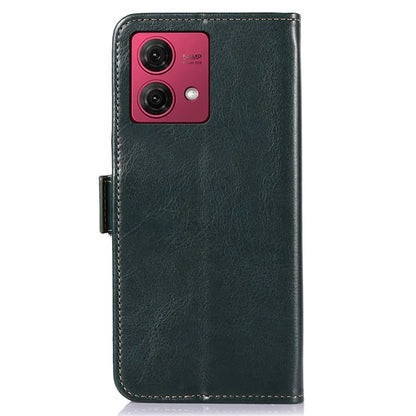 ABEEL For Motorola Moto G84 5G Case Anti-Scratch Crazy Horse Texture Leather Cover Wallet