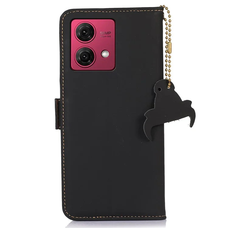 For Motorola Moto G84 5G Case RFID Blocking Phone Cover with Wallet Stand