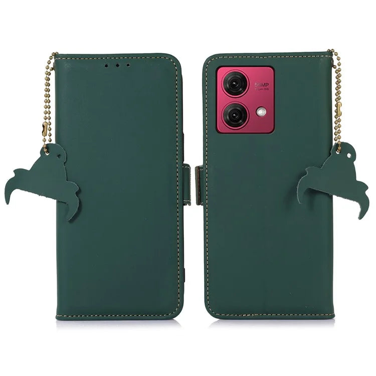 For Motorola Moto G84 5G Case RFID Blocking Phone Cover with Wallet Stand