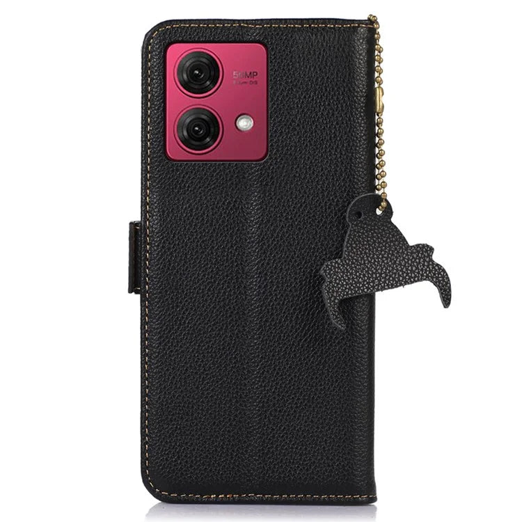 For Motorola Moto G84 5G Case RFID Blocking Wallet Stand Phone Cover
