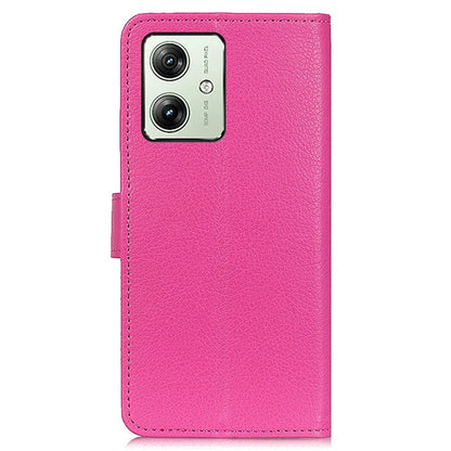 For Motorola Moto G54 5G Case PU Leather Wallet Litchi Texture Phone Cover