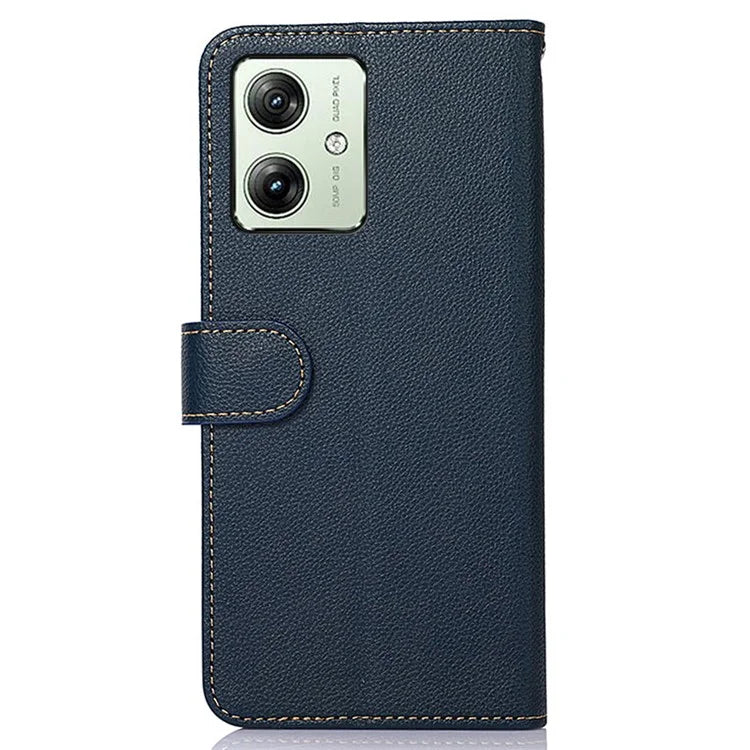 KHAZNEH For Motorola Moto G54 5G Case Wallet Leather Cell Phone Cover (RFID Blocking Function)