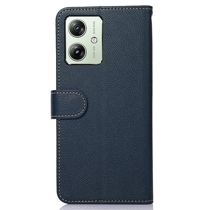 KHAZNEH For Motorola Moto G54 5G Case Wallet Leather Cell Phone Cover (RFID Blocking Function)