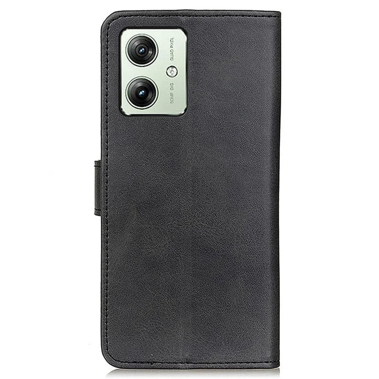 For Motorola Moto G54 5G Case Cowhide Texture Stand Leather Mobile Phone Cover Wallet