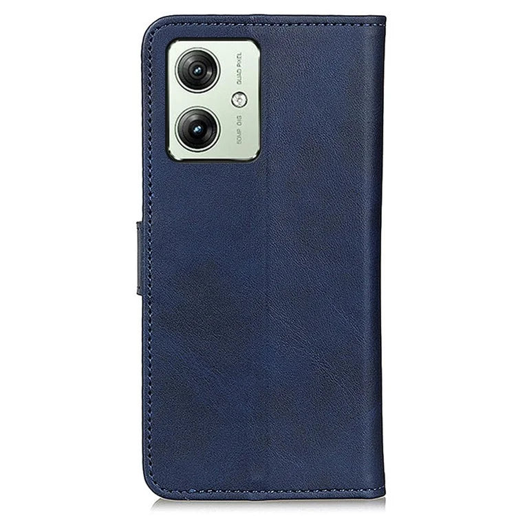 For Motorola Moto G54 5G Case Cowhide Texture Stand Leather Mobile Phone Cover Wallet