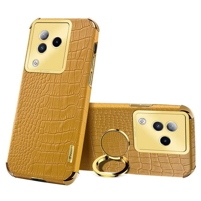 For Xiaomi Civi 3 5G Case Ring Kickstand Shell Crocodile Texture Leather+TPU Phone Cover