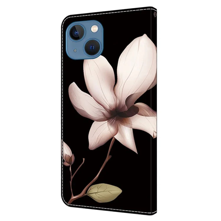For iPhone 15 Case Wallet Phone Case 3D Pattern Printing Leather Flip Cover