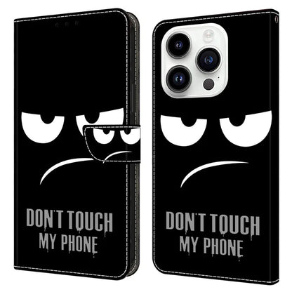 For iPhone 15 Pro Case 3D Pattern Printing Leather Wallet Phone Case