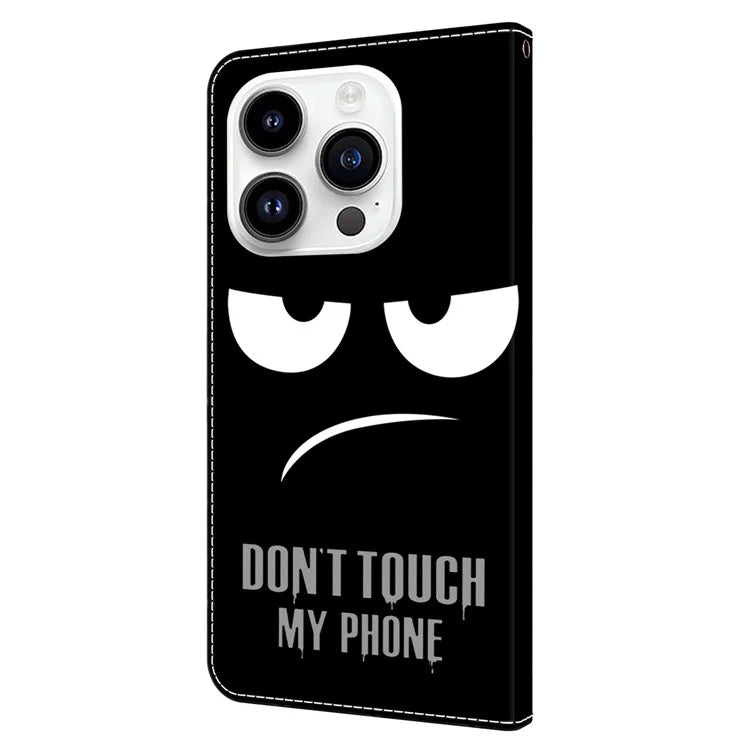 For iPhone 15 Pro Case 3D Pattern Printing Leather Wallet Phone Case