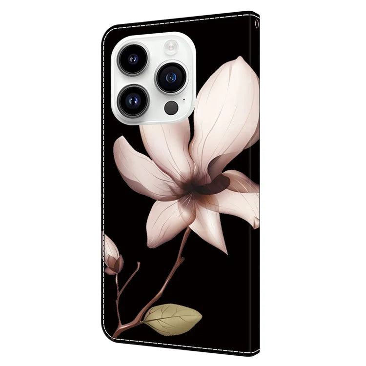 For iPhone 15 Pro Case 3D Pattern Printing Leather Wallet Phone Case