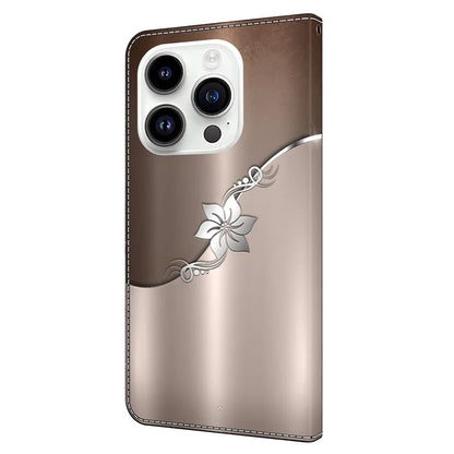 For iPhone 15 Pro Case 3D Pattern Printing Leather Wallet Phone Case