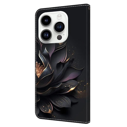 For iPhone 15 Pro Case 3D Pattern Printing Leather Wallet Phone Case