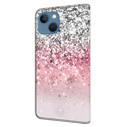 For iPhone 15 Plus Shockproof Case 3D Pattern Printing Leather Flip Phone Cover