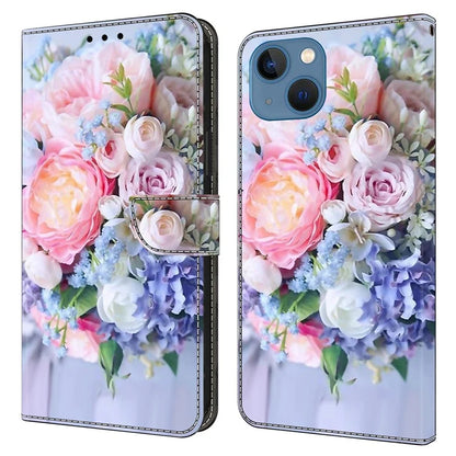 For iPhone 15 Plus Shockproof Case 3D Pattern Printing Leather Flip Phone Cover