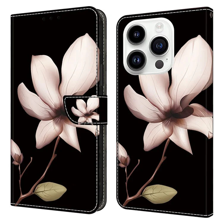 3D Pattern Printing Leather Cover for iPhone 15 Pro Max Case Anti-Dorp Wallet Phone Case