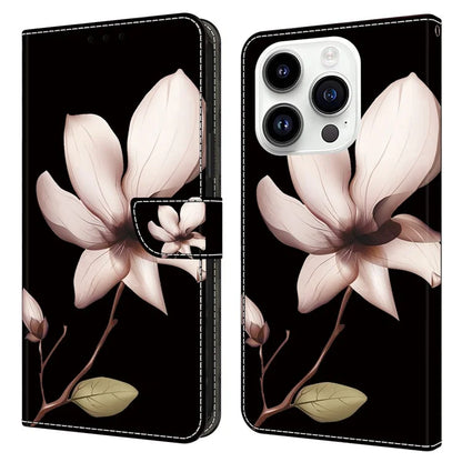 3D Pattern Printing Leather Cover for iPhone 15 Pro Max Case Anti-Dorp Wallet Phone Case