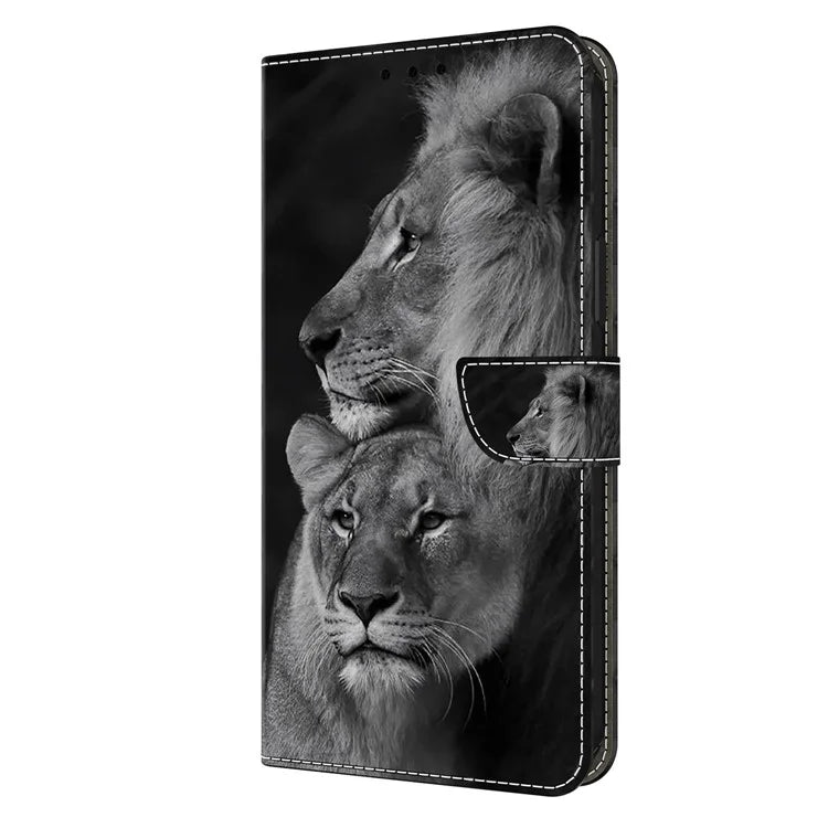 3D Pattern Printing Leather Cover for iPhone 15 Pro Max Case Anti-Dorp Wallet Phone Case