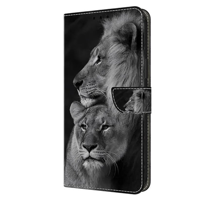 3D Pattern Printing Leather Cover for iPhone 15 Pro Max Case Anti-Dorp Wallet Phone Case